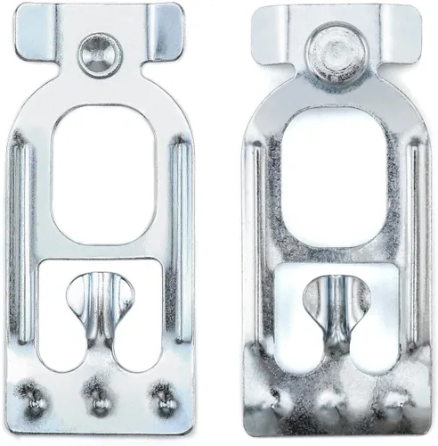Vista 2 de QWORK Clip de seguridad para palets de lágrima, 100 piezas universal para palets de vigas de seguridad, conector de viga cruzada