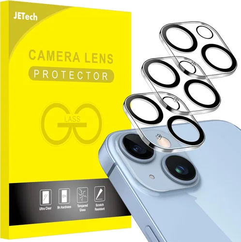 Vista 8 de JETech Protector de lente de cámara para iPhone 14 Pro de 6.1 pulgadas y iPhone 14 Pro Max de 6.7 pulgadas, vidrio templado 9H, antiarañazos