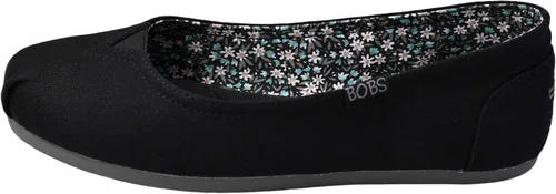 Vista 7 de Skechers BOBS - Zapatos planos estilo bailarina de felpa de lino para mujer