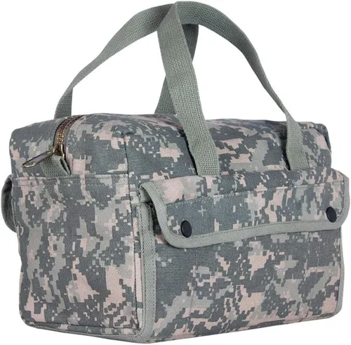 Vista 2 de FOX OUTDOOR PRODUCTS Mechanic's - Bolsa de herramientas de lona de algodón pesado con cremallera de latón resistente, compartimento para accesorios