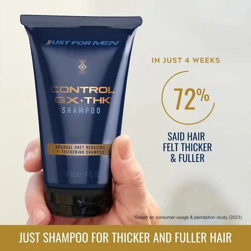 Vista 2 de Just for Men Control GX + THK Champú espesante, reducción de gris