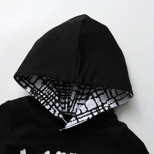 Vista 2 de Eghunooy Conjunto de ropa de manga larga con capucha y pantalones para bebés y niños pequeños