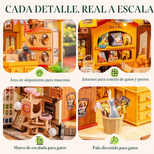 Vista 7 de Rolife Serie de tiendas de casas en miniatura de bricolaje - Fluffy Friends