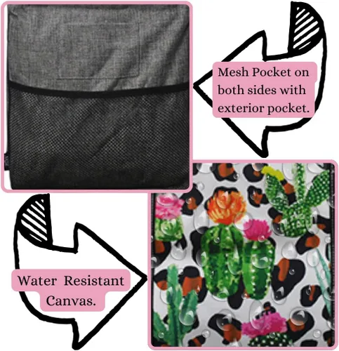 Vista 240 de NGIL Bolsa de comestibles reutilizable extra grande plegable de gran tamaño para comestibles, almacenamiento, picnic, playa, Estampado