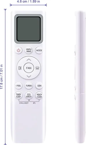 Vista 4 de Reemplazar el control remoto de CA compatible con aire acondicionado TCL, con convertidor Fahrenheit Celsius