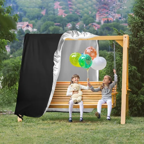 Vista 7 de Kasla Outdoor Swing Cover, Waterproof and Heavy-Duty Cover for Patio A Frame Swing Set & Porch Glider Hammock & Porch Swing Stand