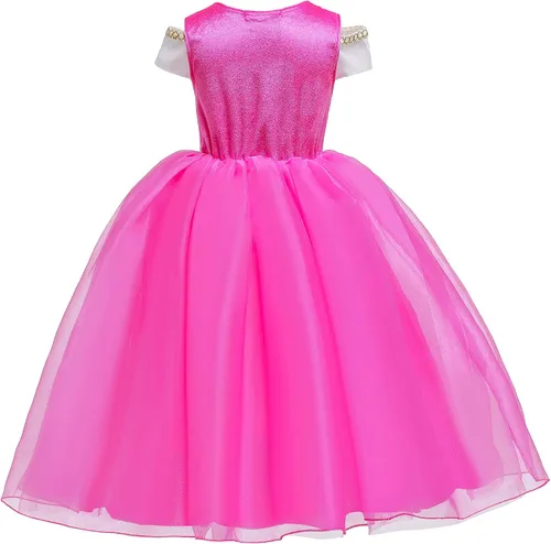 Vista 3 de Disfraz de princesa para fiesta de cumpleaños, disfraz de Halloween para niñas de 3 a 10 años