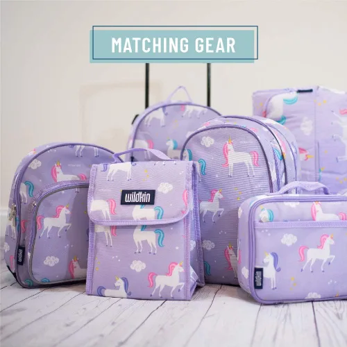 Vista 3 de Wildkin - Bolsa de viaje para niños y niñas, tamaño equipaje y perfecto para la práctica después de la escuela o un fin de semana o viaje nocturno
