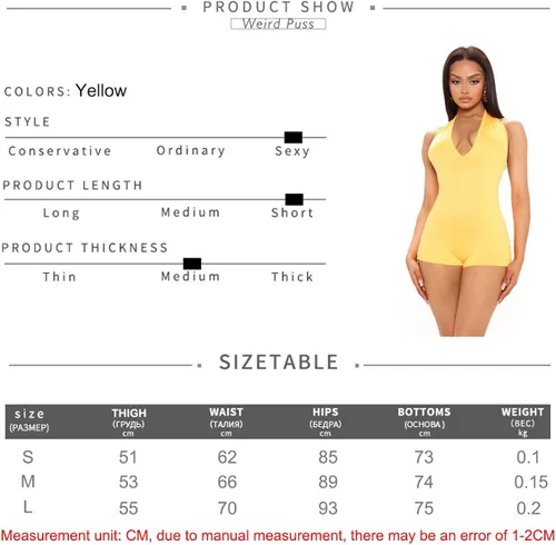 Vista 2 de Women One Piece Short Bodycon Jumpsuit,Sexy Sleeveless Sports Jumpsuit Zipper Romper Clubwear