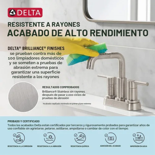 Vista 2 de Delta Grifo RP31556CZ Placa de desbordamiento y tornillos, bronce champán
