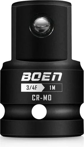 Vista 9 de BOEN Adaptador de enchufe de impacto de 1 "F a 3/4 "M, acero Cr-Mo, juego de adaptadores de enchufe para conversiones de controlador de impacto