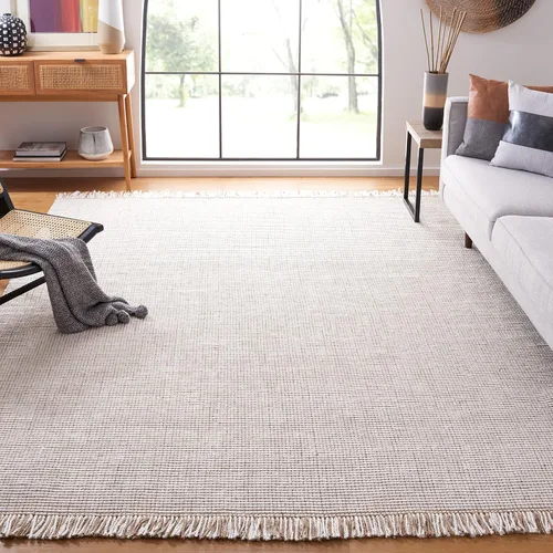 Vista 12 de SAFAVIEH Natural Fiber Collection - Alfombra decorativa de 2 x 3 pies, carbón y natural, yute tejido a mano, ideal para zonas de alto tráfico