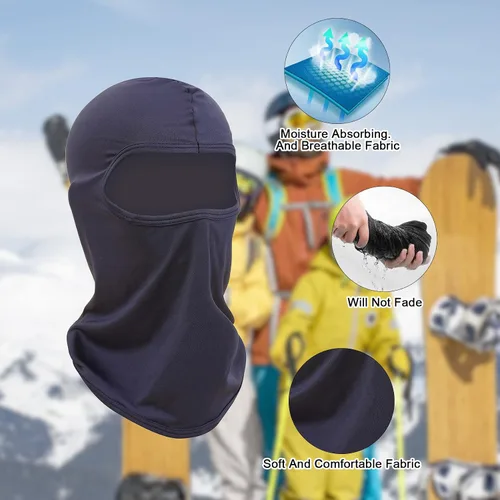 Vista 2 de Ski Mask for Men Women, Balaclava Face Mask Men,Pooh Shiesty Mask,Full Face Mask UV Protection Outdoor Sports