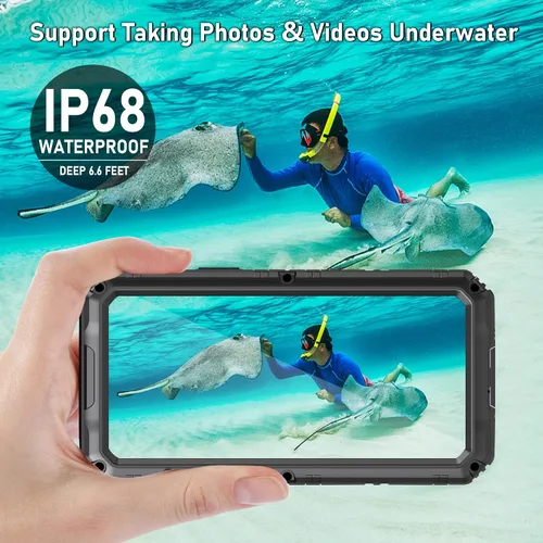 Vista 3 de Beasyjoy Funda para iPhone 12 - Impermeable, Grado Militar Resistente a Golpes con Protector de Pantalla Integrado, Protección Completa del Cuerpo