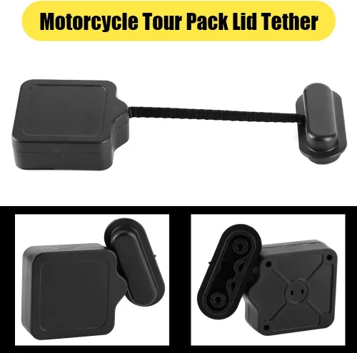 Vista 3 de Qiilu Paquete turístico de motocicleta Tapa Tether Street para Road GLIDE Fit para Touring Ultra Electra FLH/T FLHX FLHR FLHTK 2014-2018 Motocicleta
