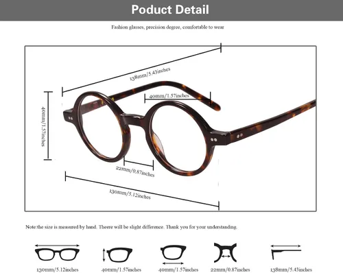 Vista 6 de Agstum Lentes ópticos redondos pequeños hechos a mano, lente transparente