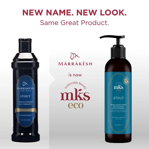 Vista 2 de Earthly Body MKS eco - Acondicionador robusto para hombres, aroma a sándalo, 10 onzas líquidas, hidrata el cabello, mejora la capacidad de manejo