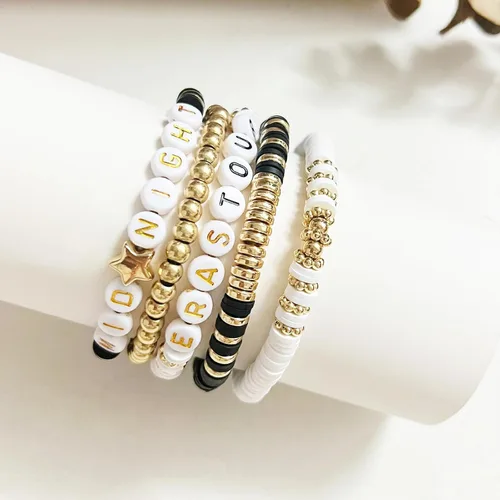 Vista 4 de Senfour Inspired Design Bracelet Gifts For Girls Boys Women Music Fans