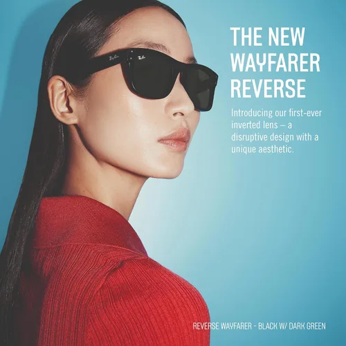 Vista 2 de Ray-Ban Rbr0502s Wayfarer Reverse Square Sunglasses