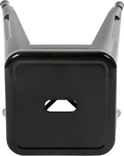 Vista 5 de Flash Furniture Silla de comedor de metal sin respaldo de 18 pulgadas Uso comercial, uso en interiores Negro