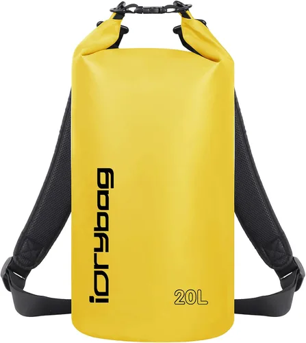 Vista 17 de IDRYBAG Bolsa seca para kayak impermeable 2L/5L/10L/15L/20L, pequeña bolsa impermeable para navegación
