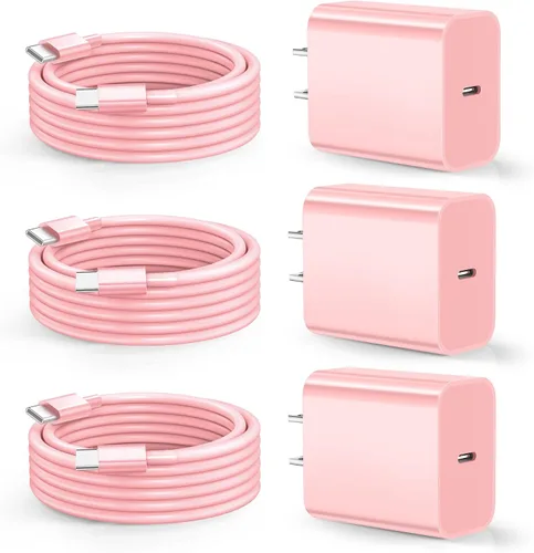 Vista 8 de Cargador para iPhone de carga rápida, [certificado MFi] Cargador de pared USB C de 20 W con cable USB C a Lightning de 6 pies, cable de carga rápida