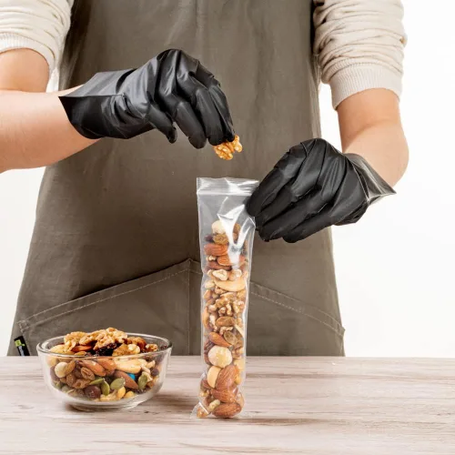Vista 5 de Restaurantware Bag Tek - Bolsas de plástico transparente con cremallera de 8 pulgadas, 100 bolsas resellables con cremallera, cierre individual