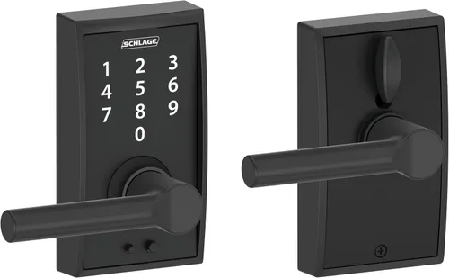 Vista 28 de Schlage - Cerradura táctil Century con picaporte Merano (bronce envejecido, FE695 CEN 716 MER) Keyless entry door lock, Electronic touchscreen