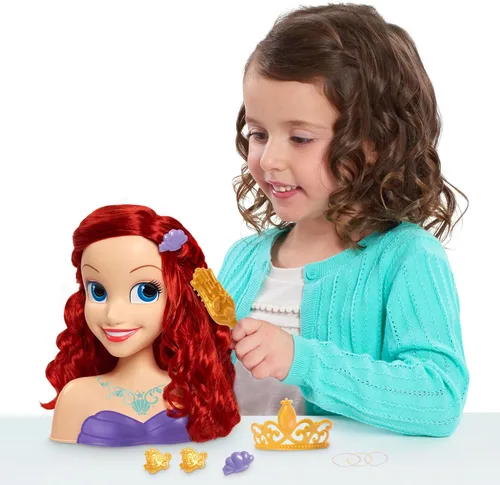 Vista 2 de Disney Princess Ariel Styling Head, 14 piezas, juego de simulación