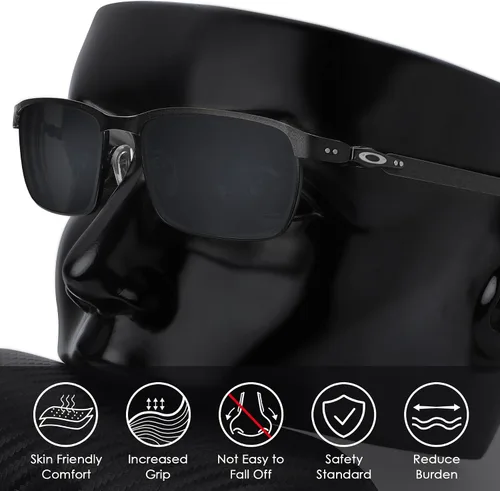 Vista 4 de BLAZERBUCK Almohadillas de repuesto transparentes para Oakley Tincup OX3184 Tincup 0.5 Ti OX5099 Tincup Carbon OX5094