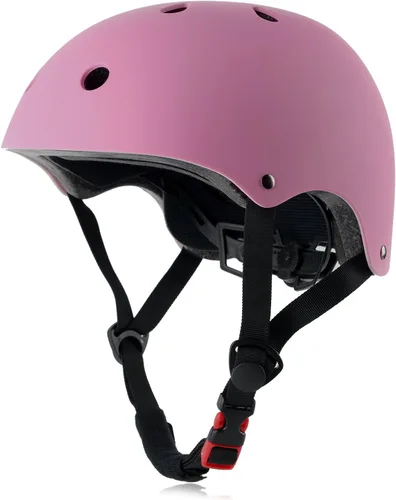 Vista 13 de Casco de bicicleta para niños, ajustable y para múltiples deportes, desde niños pequeños hasta jóvenes, 3 tallas Negro