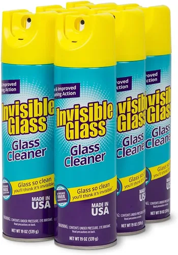 Vista 7 de Limpiador premium de vidrio Invisible Glass 91160, 19 onzas líquidas. 1 Paquete (con lata fácil de agarrar)