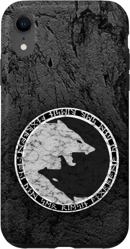 Vista 25 de Fenrir Wolf of Odin in Circle of Norse Runes Case for iPhone 17