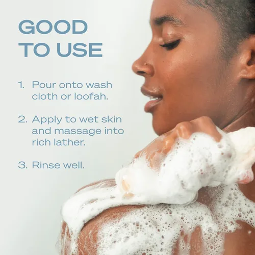 Vista 6 de Hey Humans Gel de baño hidratante de menta de coco con ingredientes naturales y aceite de jojoba, limpio, vegano, sin sulfatos para baño y baño