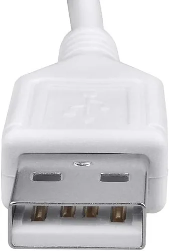 Vista 3 de Cable de alimentación micro USB blanco de 5 pies, cable de carga para altavoz potable de ducha Pokanic C6