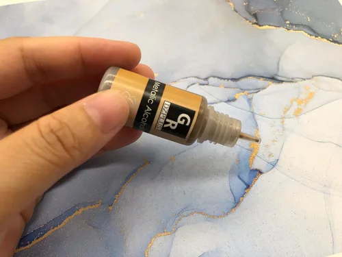 Vista 9 de Juego de tinta de alcohol metálico, 26 colores metálicos a base de alcohol para arte de resina, arte fluido, manualidades de resina, placa de Petri