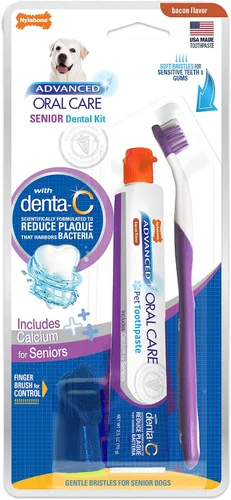 Vista 12 de Set dental del cuidado oral avanzado de Nylabone, Estándar, Adulto, Blanco, azul