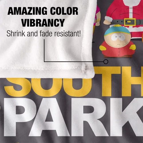 Vista 4 de South Park - Manta de tacto sedoso de fundición completa, súper suave, 36 x 58 pulgadas, multicolor