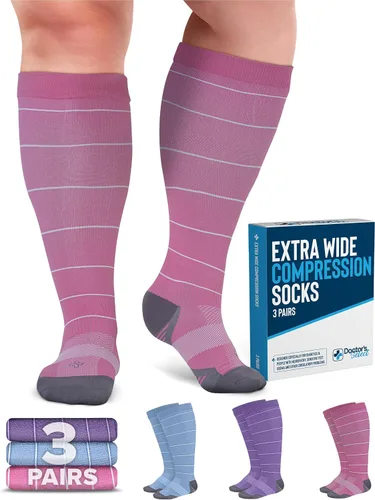 Vista 17 de Doctor's Select® Plus Size Compression Socks for Women Wide Calf - 3 Pairs