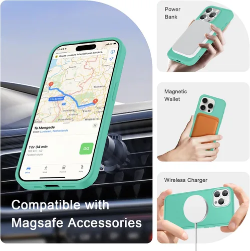 Vista 755 de Funda para Google Pixel 10 Pro XL, cubierta magnética mate, color negro Fit for MagSafe, Screen Protector included, Shockproof Military Grade