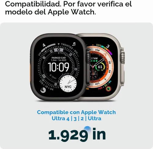 Vista 2 de Spigen GlasTR EZ FIT - Protector de pantalla para Apple Watch Ultra 4/3/2/1 (1.929 in)