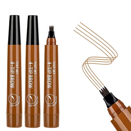 Vista 9 de 3 lápices de cejas negros para mujer, impermeables, de larga duración, lápiz de cejas Microblading para cejas fácil crear maquillaje natural de cejas