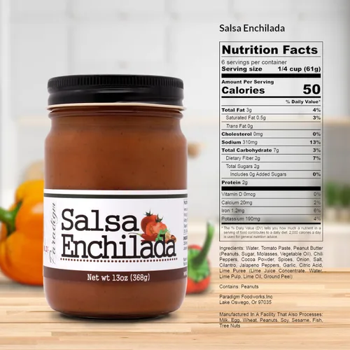 Vista 2 de Paradigm Foodworks - Enchilada de salsa - Sabor mexicano suave para cerdo, pollo, carne de res, tortillas y más - (13oz - 368g)