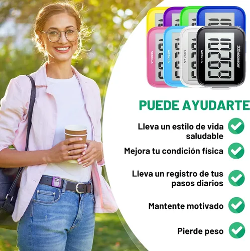 Vista 4 de 3D Pedometer for Walking, Simple Step Counter with Large Digital Display, Step Tracker with Removable Clip Lanyard, Accurately Track Steps for Men