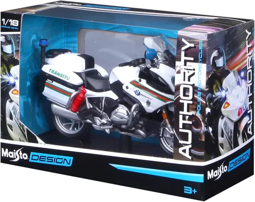 Vista 7 de Maisto 1:18 Autoridad Policía Motocicletas por Masito