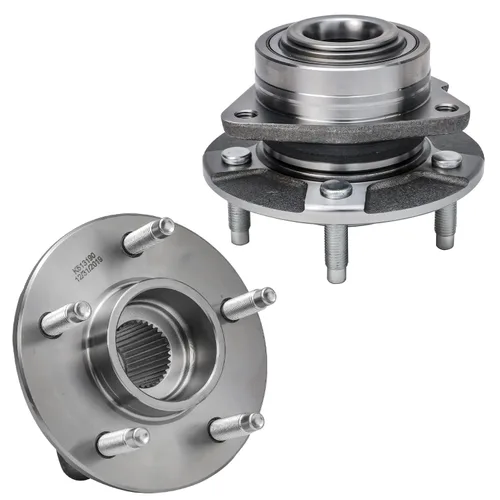 Vista 23 de Detroit Axle - Par de cojinetes de rueda delantera/trasera para Ford Edge 11-14, 09-19 Flex, 13-19 Police Interceptor Sedan, 14-18 Police Sedan