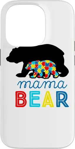 Vista 17 de Autism Awareness Mama Bear Autistic Mom Gift Case for iPhone 17