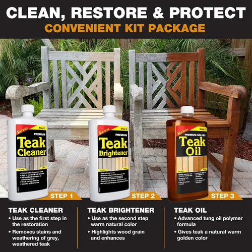 Vista 7 de Star Brite 081216 Starbrite Kit de Cuidado de Teca Pinta
