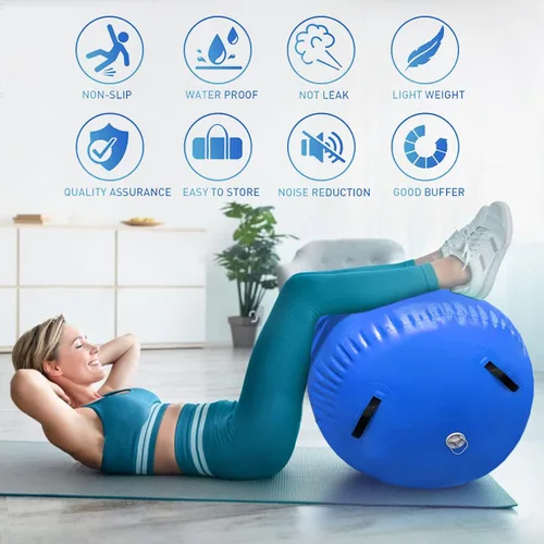 Vista 5 de 86 York - Esterilla inflable de aire para gimnasia con bomba eléctrica, equipo de gimnasia para uso doméstico, entrenamiento en el gimnasio, yoga