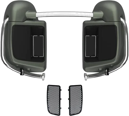 Vista 22 de Kits de calentadores de piernas con ventilación y combinación de color con guantera para Harley Davidson Touring Street Road King Glide FLTR 2014
